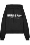 BURBERRY Printed cotton-jersey hoodie