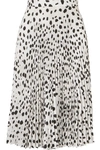 BURBERRY PLEATED PRINTED CREPE DE CHINE SKIRT