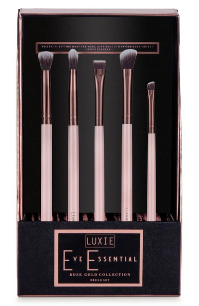 Luxie 5-pc. Rose Gold Eye Essential Brush Set