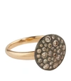 POMELLATO ROSE GOLD AND DIAMOND SABBIA RING,15115879