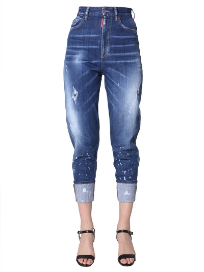 Dsquared2 Sassoon 80's Fit Jeans In Blue