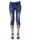 DSQUARED2 COOL GIRL FIT CROPPED JEANS,10848165