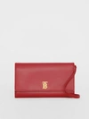 BURBERRY Monogram Motif Leather Wallet with Detachable Strap