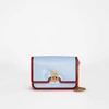 BURBERRY Small Painted Edge Leather TB Bag