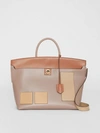BURBERRY Leather Society Top Handle Bag