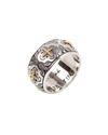 KONSTANTINO CROSS MILGRAIN BAND RING,PROD220120209