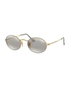 Ray Ban Ray-ban Rb3547 Matte Grey On Arista Sunglasses In Gray/gold