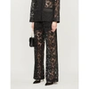 VALENTINO WIDE-LEG LACE TROUSERS