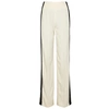 Haider Ackermann Side-stripe High-rise Straight Rayon Trousers In Cream