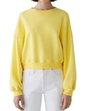 AGOLDE CROP SWEATSHIRT,A7027-1093