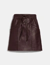 COACH COACH LEATHER SKIRT - WOMEN'S,69884 WAL 3