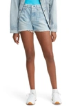 LEVI'S 501 HIGH WAIST CUTOFF DENIM SHORTS,563270013