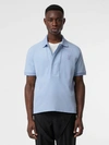 BURBERRY Monogram Motif Cotton Piqué Polo Shirt