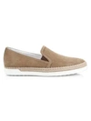 TOD'S WOMEN'S SLIP-ON SUEDE ESPADRILLE SNEAKERS,0400010177812