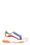 Dsquared2 Dsquared Sneakers Bumpy 551 In Multicolor Leather In White