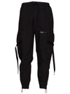OFF-WHITE OFF-WHITE BLACK PARACHUTE CARGO trousers IN BLACK,10849015