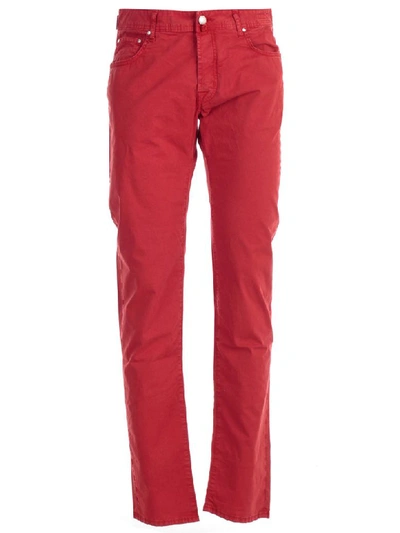 Jacob Cohen Comfort Straight-leg Jeans In Red