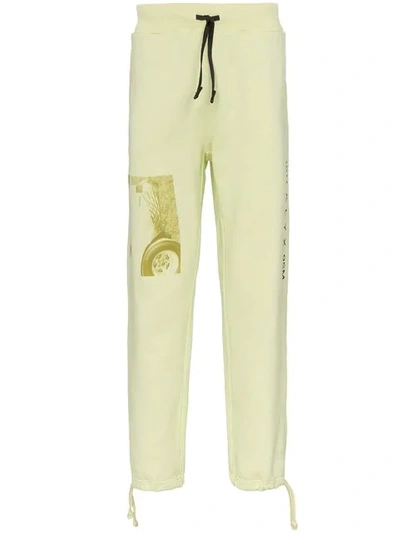 Alyx 1017  9sm Printed Image Contrast Drawstring Sweatpants - 黄色 In Yellow