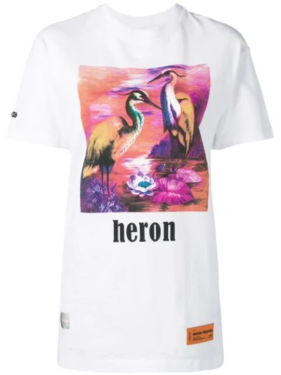 Heron Preston Printed Cotton Jersey T-shirt In White