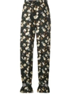 Off-white Flowers Jogging Pants - Brown In Brown