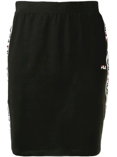 Fila Maha Skirt Skirt In Black Tech/synthetic