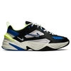 NIKE NIKE MEN'S M2K TEKNO CASUAL SHOES IN BLACK SIZE 10.5 LEATHER,2439906