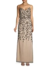 ADRIANNA PAPELL BEADED BLOUSON GOWN,0400010435340