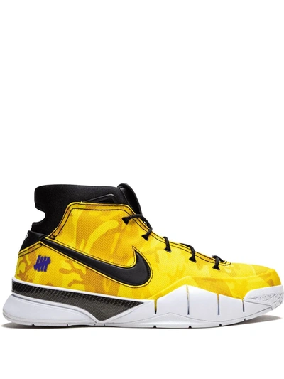 Nike X Undefeated Kobe 1 Protro Sneakers In Yellow