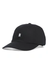 NORSE PROJECTS TWILL BALL CAP - BLACK,N80-0001