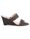 SJP BY SARAH JESSICA PARKER WOMEN'S FLEUR LEOPARD-PRINT GLITTER WEDGE MULES,0400010447186