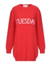 Alberta Ferretti Sweaters In Red