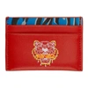 KENZO KENZO RED TINY TIGER CARD HOLDER
