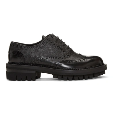 Dsquared2 Texture Detail Brogues In Black