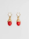 BURBERRY Gold-plated Faux Pearl Charm Earrings