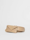 BURBERRY Envelope Detail Leather Belt