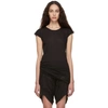 RICK OWENS DRKSHDW RICK OWENS DRKSHDW BLACK SHORT SLEEVE T-SHIRT