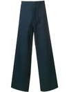 BALENCIAGA BALENCIAGA WIDE LEG TROUSERS - 蓝色