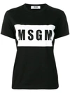 Msgm Logo T In Black