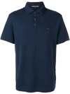 Michael Kors Short Sleeve Polo Shirt In Blue