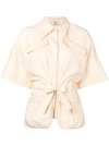 FENDI TIE FRONT BLOUSE