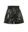 Isabel Marant Tweni Coated-cotton Shorts In Black