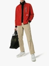 AND WANDER AND WANDER RED LASER LONG-SLEEVED ZIP POCKET SHIRT,AW91FT06613429732