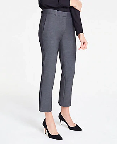 Ann Taylor The Petite Ankle Pant In Bi-stretch In Dark Grey