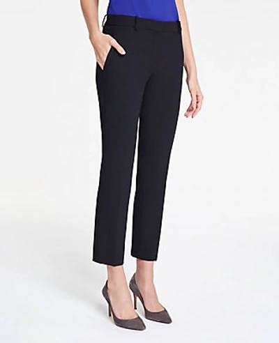 Ann Taylor The Tall Ankle Pant In Bi-stretch - Curvy Fit In Black