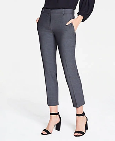 Ann Taylor The Ankle Pant In Bi-stretch - Curvy Fit In Dark Grey