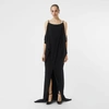 BURBERRY Crystal and Chain Detail Stretch Jersey Gown