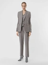 BURBERRY Panelled-sleeve Wool Tailored Jacket