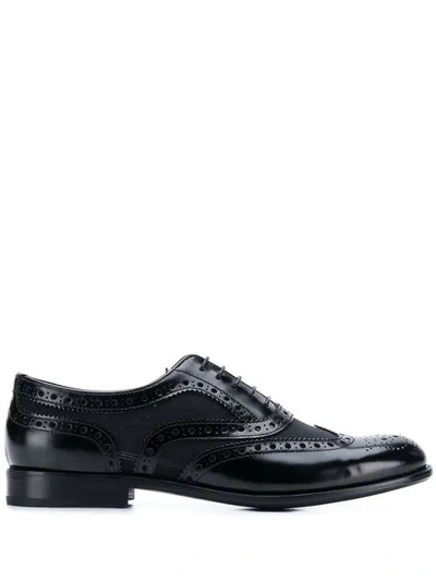 Church's Perforated Lace-up Brogues In Black
