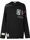 BURBERRY LONG-SLEEVE MONTAGE T-SHIRT