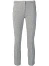 THEORY HOUNDSTOOTH CHECK CROPPED TROUSERS